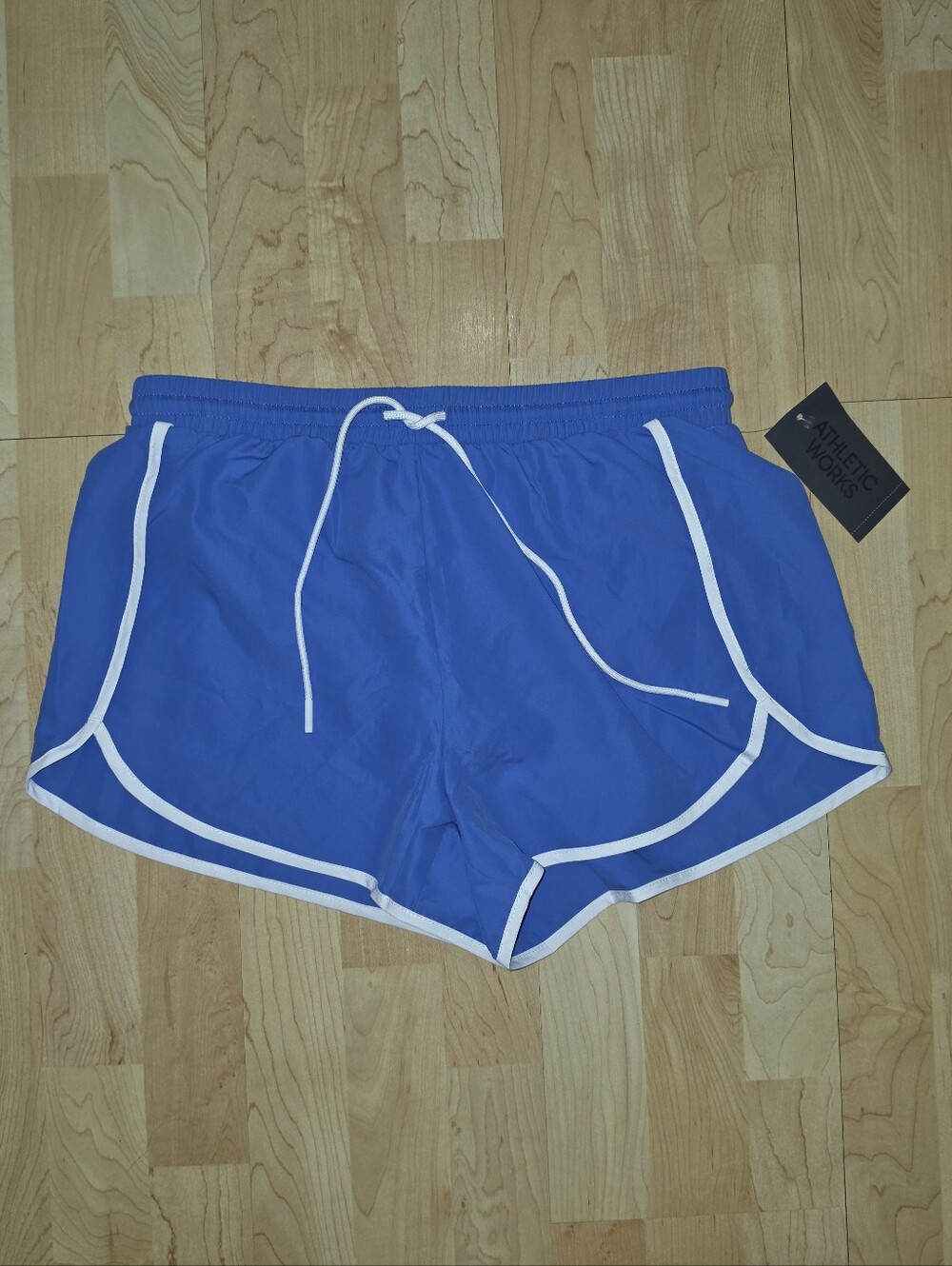 Athletic Works Women's Running Shorts Relaxed Fit Blue Size M 8 - 10 NEW
